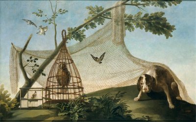 Caccia con richiamo da Francisco de Goya